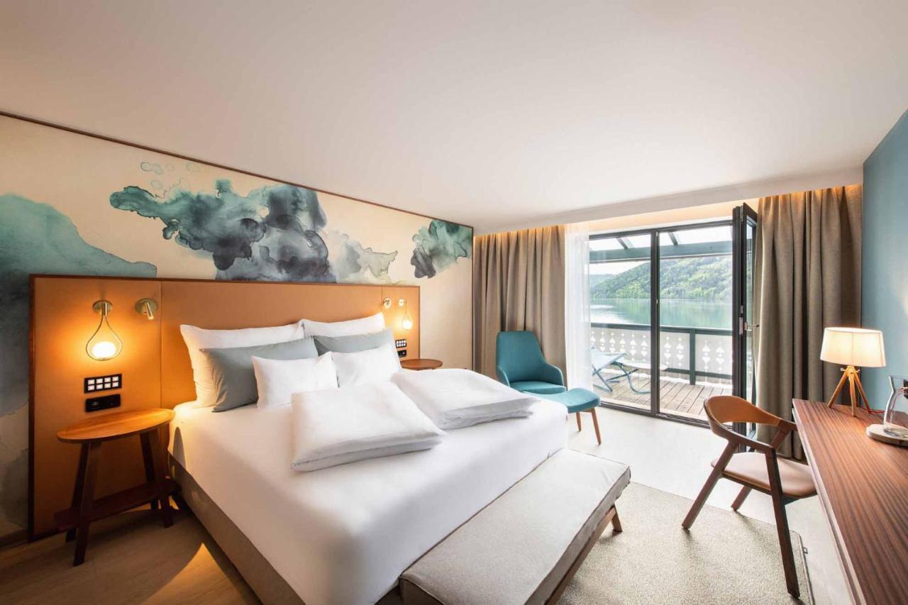 Seeglueck Hotel Forelle Superior Millstatt Buitenkant foto