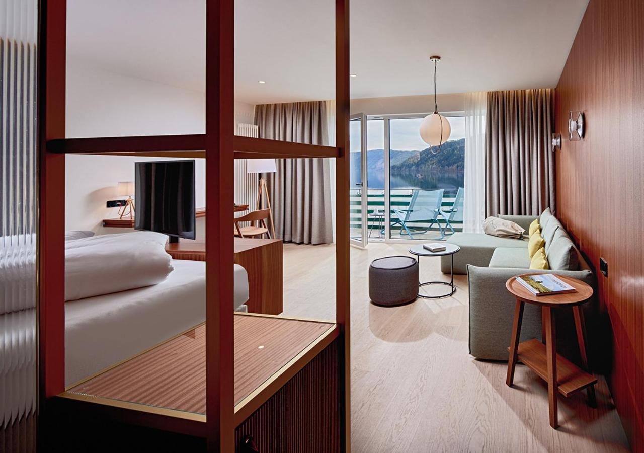 Seeglueck Hotel Forelle Superior Millstatt Buitenkant foto